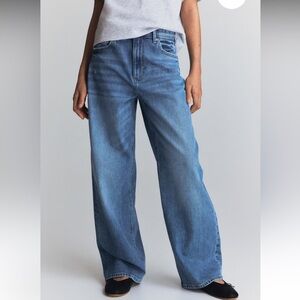 H&M Baggy Wide Leg Bootcut High Waist Adiustable Jeans Youth Size 18